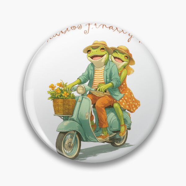Item preview, Funny Couple Design - Couple On A Bike - Frogy Style designed and sold by Mavrok Designs.