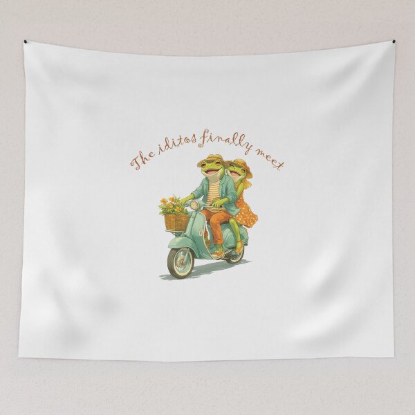 Item preview, Funny Couple Design - Couple On A Bike - Frogy Style designed and sold by Mavrok Designs.