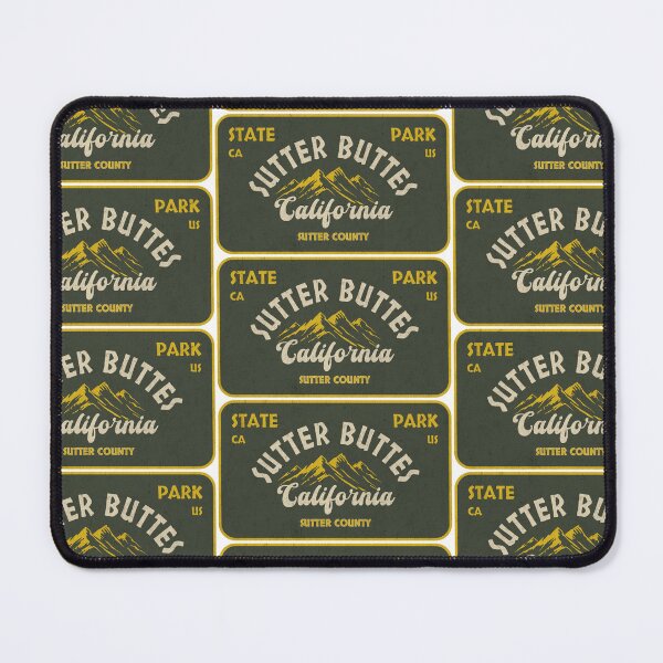 Item preview, Sutter Buttes State Park, Sutter County, California, badge design designed and sold by Wanderful-roads.