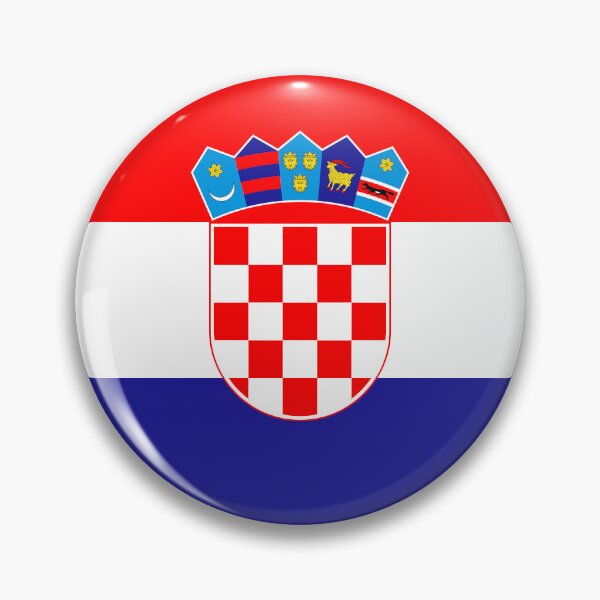 Item preview, Croatia Round Flag Croatian Patriotic Heritage designed and sold by NTGUILTY.