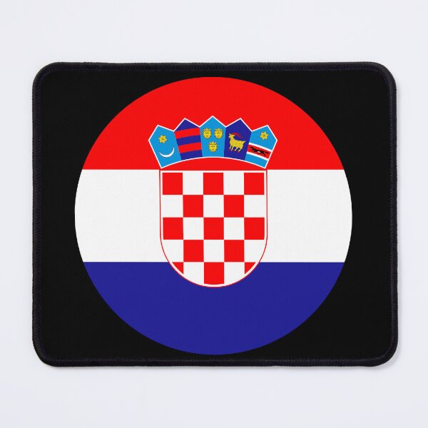 Item preview, Croatia Round Flag Croatian Patriotic Heritage designed and sold by NTGUILTY.