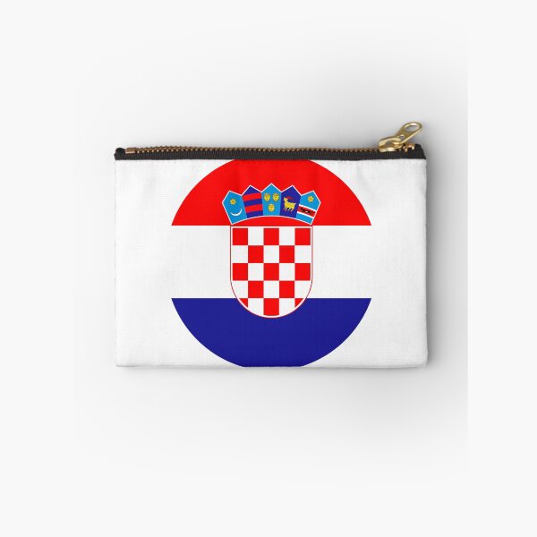 Item preview, Croatia Round Flag Croatian Patriotic Heritage designed and sold by NTGUILTY.