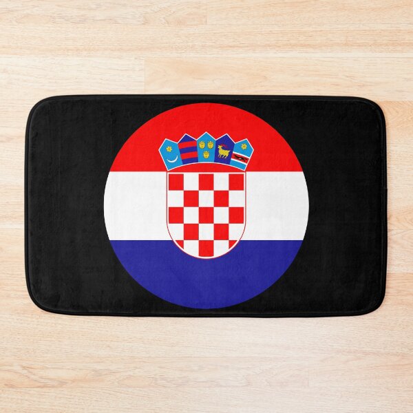 Item preview, Croatia Round Flag Croatian Patriotic Heritage designed and sold by NTGUILTY.