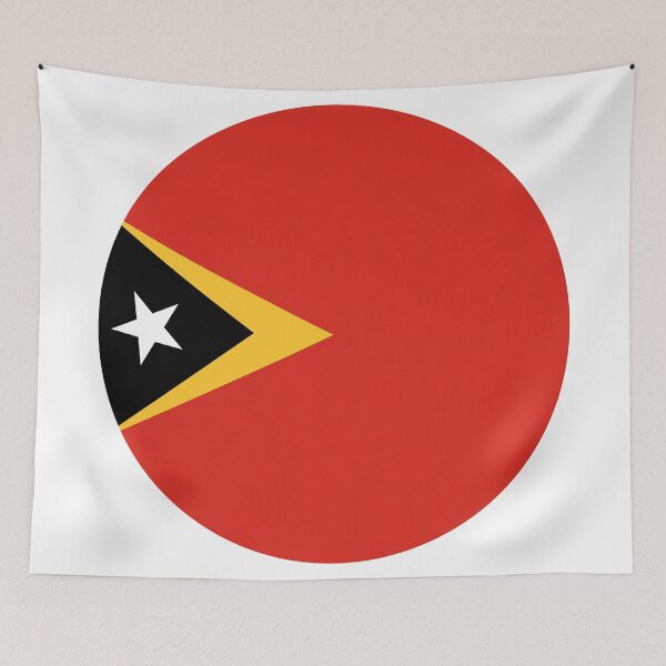 Item preview, East Timor Round Flag Timorese Heritage designed and sold by NTGUILTY.
