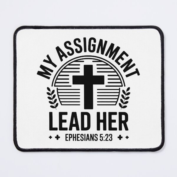 Item preview, My Assignment Lead Her Christian Shirt Ephesians 5:23 Bible Verse emblem style T-Shirt  designed and sold by Milosstudio.