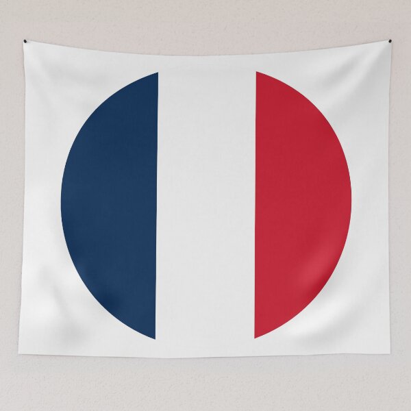 Item preview, France Round Flag French Patriotic Heritage designed and sold by NTGUILTY.