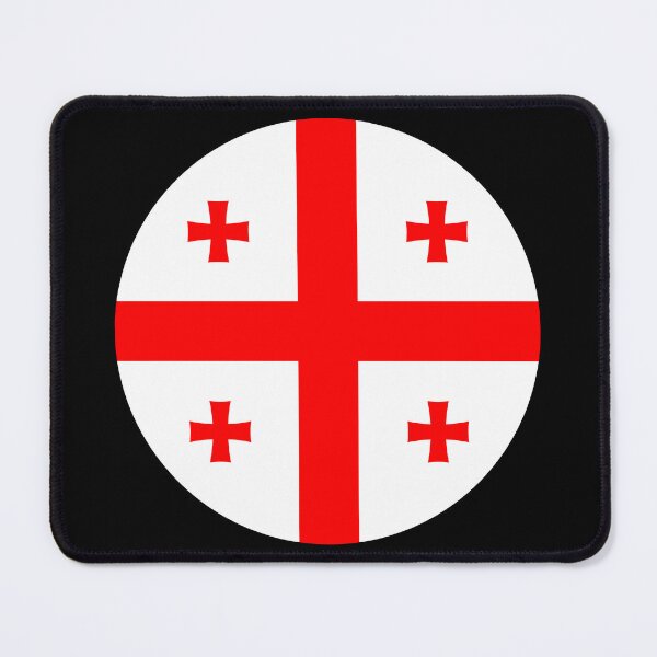Item preview, Georgia Round Flag Georgian Patriotic Heritage designed and sold by NTGUILTY.