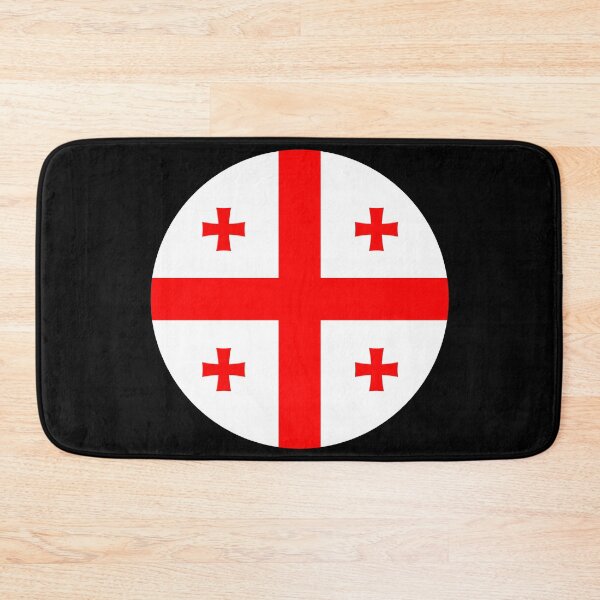 Item preview, Georgia Round Flag Georgian Patriotic Heritage designed and sold by NTGUILTY.