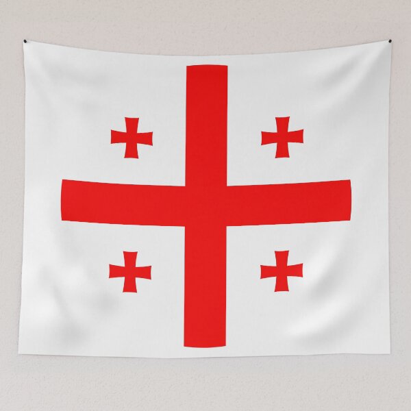 Item preview, Georgia Round Flag Georgian Patriotic Heritage designed and sold by NTGUILTY.