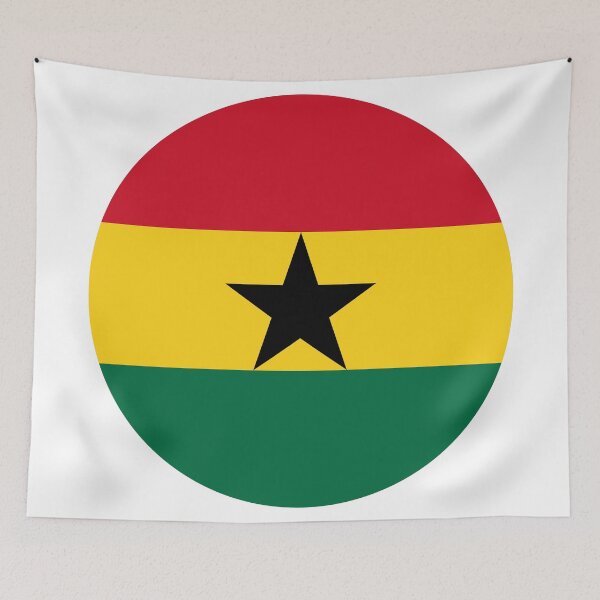 Item preview, Ghana Round Flag Ghanaian Patriotic Heritage designed and sold by NTGUILTY.