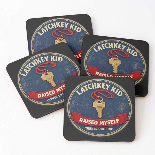 Item preview, Latchkey Kid Raised Myself Turned Out Fine Gen X Badge designed and sold by VaultInk.