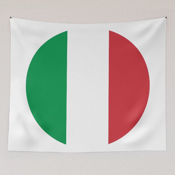 Item preview, Italy Round Flag Italian Patriotic Heritage designed and sold by NTGUILTY.