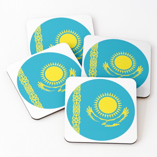 Item preview, Kazakhstan Round Flag Kazakh Patriotic Heritage designed and sold by NTGUILTY.
