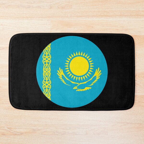 Item preview, Kazakhstan Round Flag Kazakh Patriotic Heritage designed and sold by NTGUILTY.