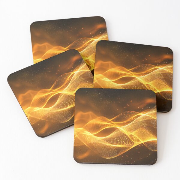 Item preview, Glowing Golden Energy Waves designed and sold by lashdeart.