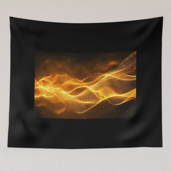 Item preview, Glowing Golden Energy Waves designed and sold by lashdeart.