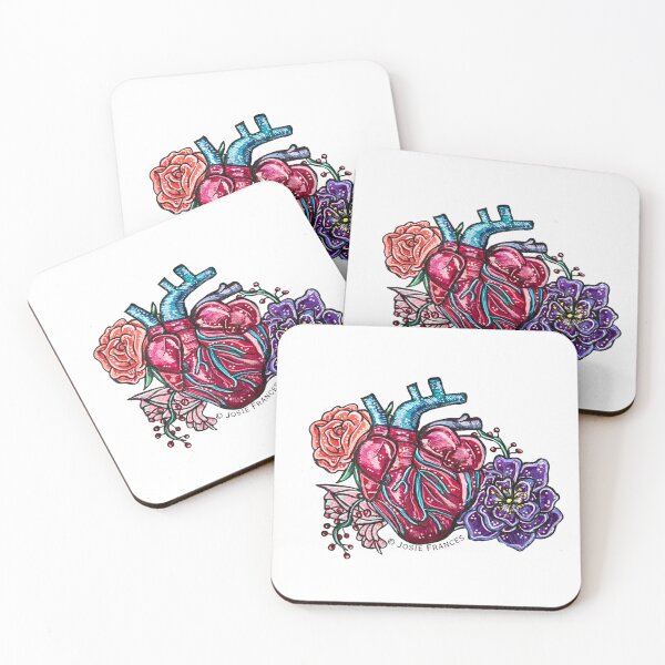 Item preview, Blooming Heart (no background for stickers) designed and sold by Ruby Tiger Creations.