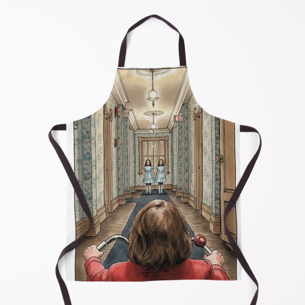 Item preview, The Shining Twins Hallway – Vintage Horror Illustration designed and sold by LavinyArt.