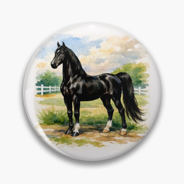 Item preview, Majestic American Saddlebreds in Snowy Harmony #1 designed and sold by Helios Be. Lavsh.