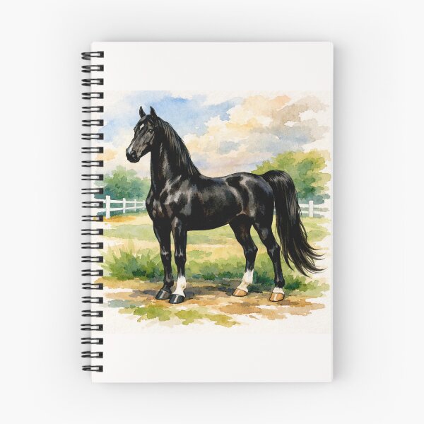 Item preview, Majestic American Saddlebreds in Snowy Harmony #1 designed and sold by Helios Be. Lavsh.