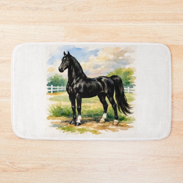 Item preview, Majestic American Saddlebreds in Snowy Harmony #1 designed and sold by Helios Be. Lavsh.