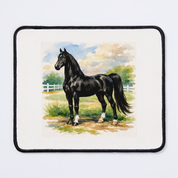 Item preview, Majestic American Saddlebreds in Snowy Harmony #1 designed and sold by Helios Be. Lavsh.