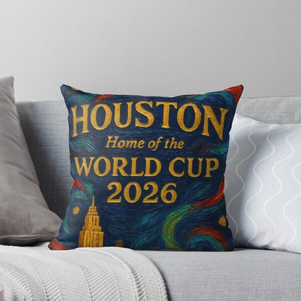 Item preview, Houston World Cup 2026 Deep Night Soccer  — Expressionist Art Print designed and sold by BrickByDream.