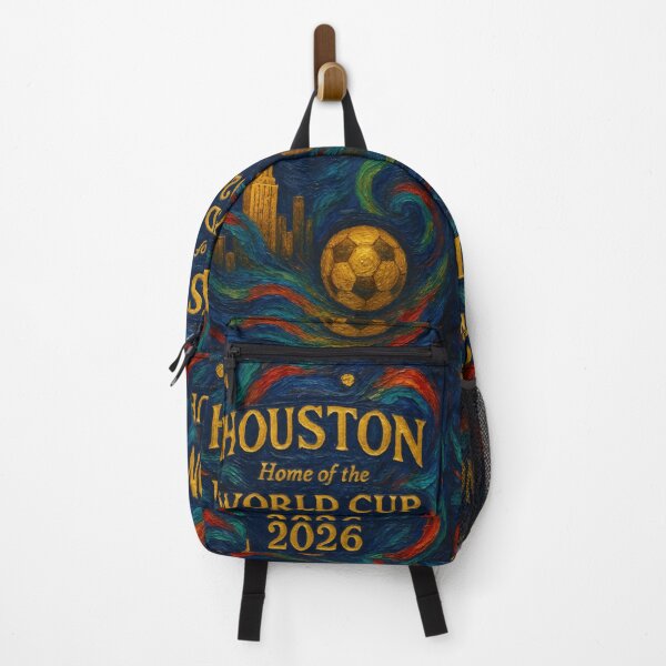 Item preview, Houston World Cup 2026 Deep Night Soccer  — Expressionist Art Print designed and sold by BrickByDream.
