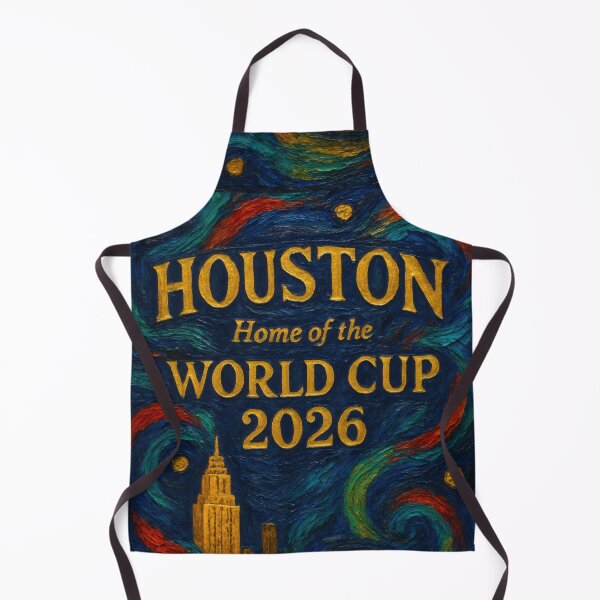 Item preview, Houston World Cup 2026 Deep Night Soccer — Expressionist Art Print designed and sold by BrickByDream.