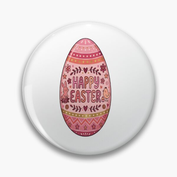Item preview, Cute Pink Happy Easter Egg Sticker designed and sold by stylishsketcher.