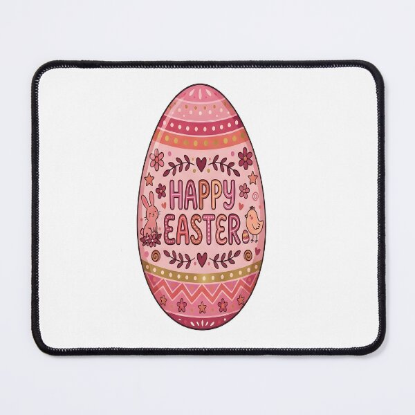 Item preview, Cute Pink Happy Easter Egg Sticker designed and sold by stylishsketcher.