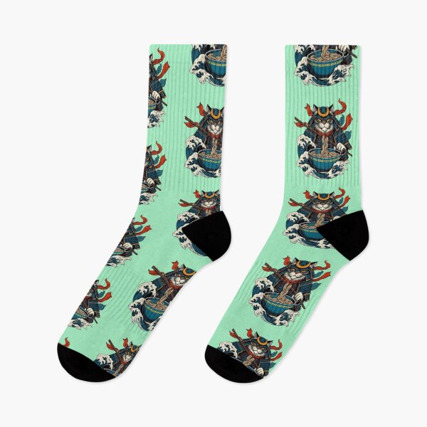 Item preview, "Samurai Cat Ramen Warrior" designed and sold by Dogandesighn.