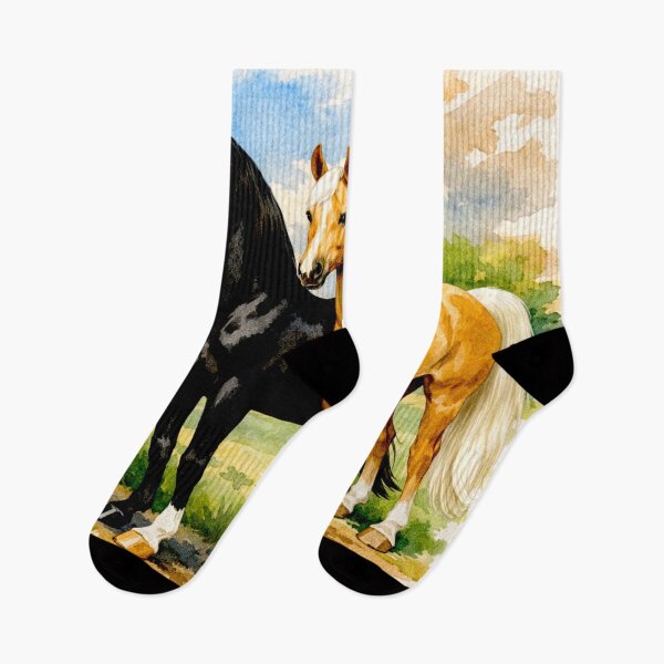 Item preview, Majestic American Saddlebreds in Snowy Harmony #2 designed and sold by Helios Be. Lavsh.