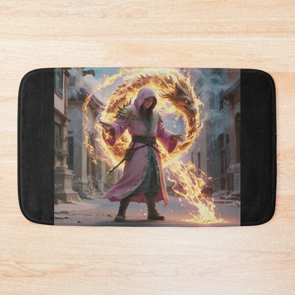 Item preview, Rebound Dragon Summoner – Fire Magic Fantasy Warrior designed and sold by Mirgonhood.