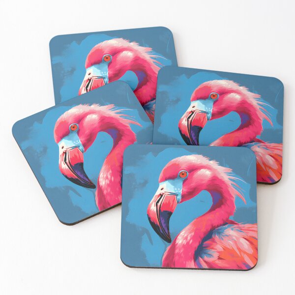 Item preview, Pop Art Flamingo Sticker – Colorful Pink Flamingo Bird Art Print designed and sold by ArtFireGallery.