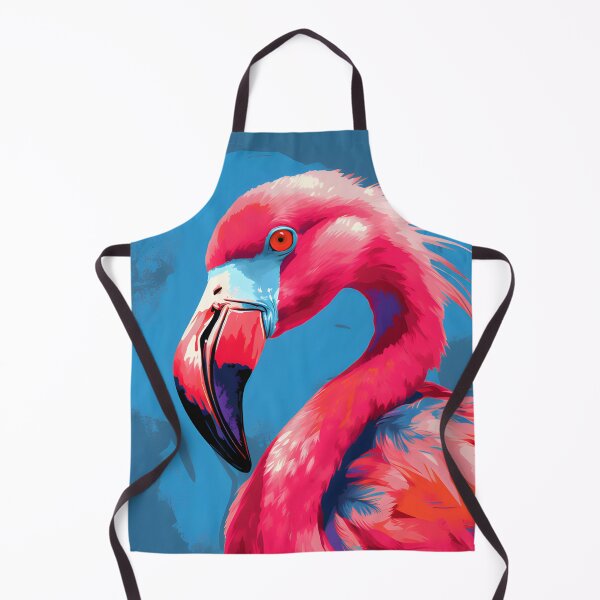 Artikelvorschau, Pop-Art-Flamingo-Aufkleber – Bunter rosa Flamingo-Kunstdruck entworfen und verkauft von ArtFireGallery.