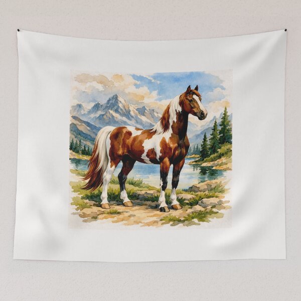 Item preview, Majestic American Saddlebreds in Snowy Harmony #3 designed and sold by Helios Be. Lavsh.