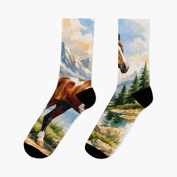 Item preview, Majestic American Saddlebreds in Snowy Harmony #3 designed and sold by Helios Be. Lavsh.