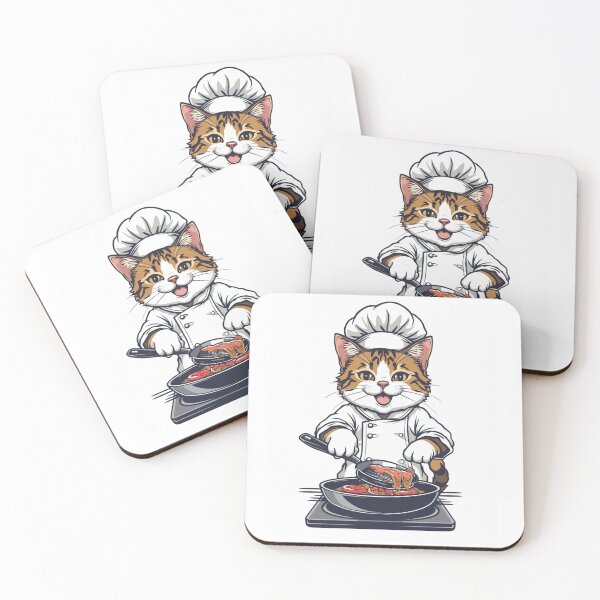 Item preview, Cute Cat Cooking in Chef Hat designed and sold by funnyshop222.