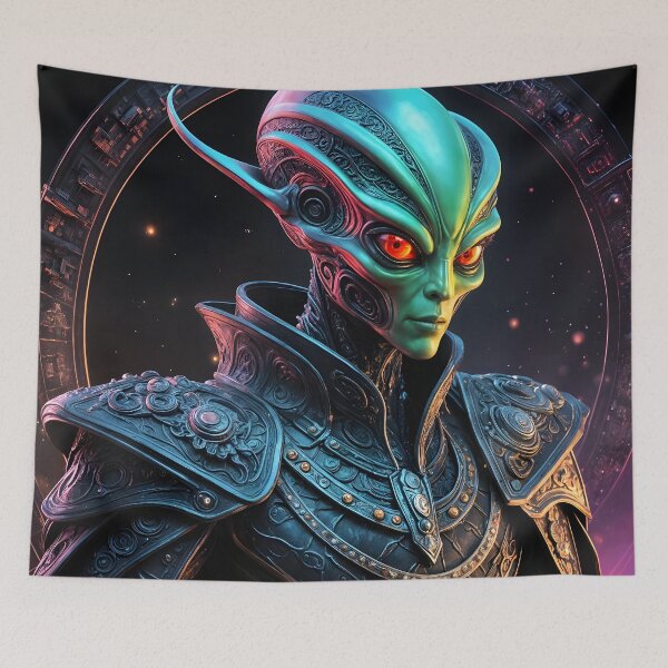 Item preview, Absolute extraterrestrial form: Emerald and Flame designed and sold by KunstGeist.