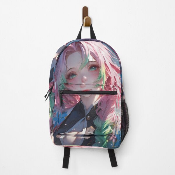 Item preview, Mitsuri Kanroji Demon Slayer Pastel Pink Hair Waifu Smile designed and sold by earlobejerk.