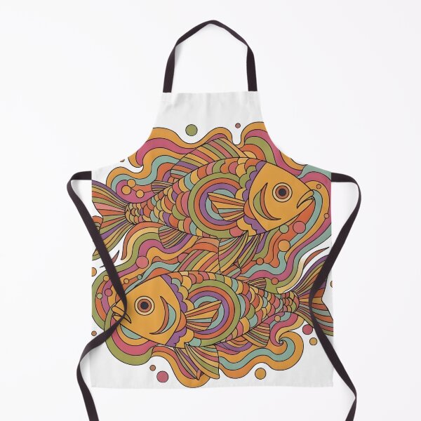 Item preview, Psychedelic Retro Fish 70s designed and sold by LMDIGITAL6.