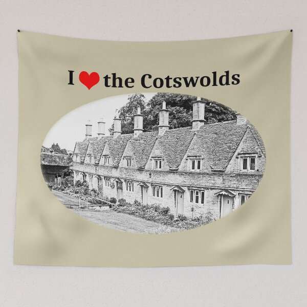 Item preview, I Love the Cotswolds (Almshouses Chipping Norton) designed and sold by Murph's Images.