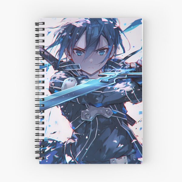 Item preview, Kirito Sword Art Online Blue Glow Dynamic Anime Boy designed and sold by earlobejerk.