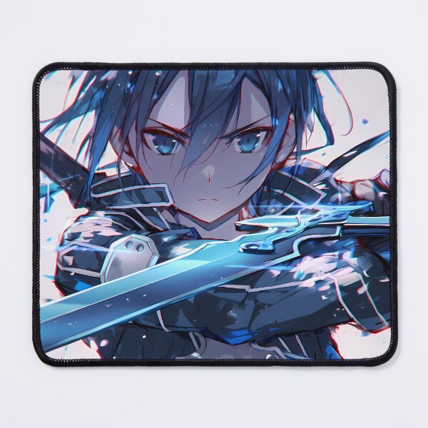 Item preview, Kirito Sword Art Online Blue Glow Dynamic Anime Boy designed and sold by earlobejerk.