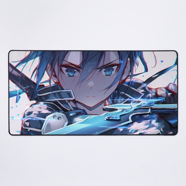 Item preview, Kirito Sword Art Online Blue Glow Dynamic Anime Boy designed and sold by earlobejerk.