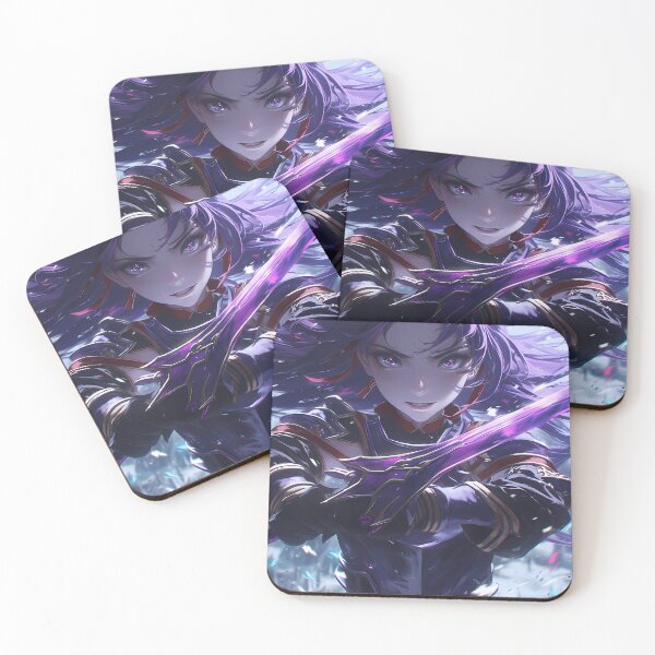 Item preview, Yuuki Sword Art Online Purple Glow Armor Winter Portrait designed and sold by earlobejerk.