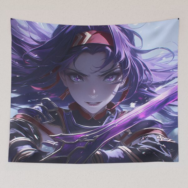 Item preview, Yuuki Sword Art Online Purple Glow Armor Winter Portrait designed and sold by earlobejerk.