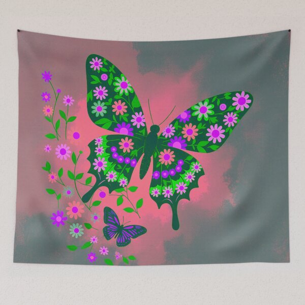 Item preview, Mariposa Floral / Arte de Transformación designed and sold by joycrysstudio.