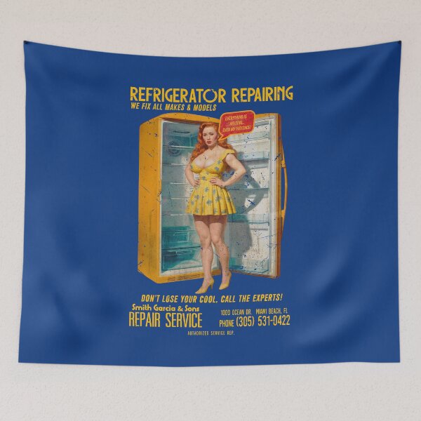 Item preview, Vintage Miami Refrigerator Repair Service designed and sold by Lidra Zehcnas.